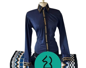 Youth Western Show Shirt With Matching Blanket