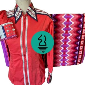 Western Bling Show Shirt with Matching Blanket