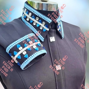 Western custom Rodeo Queen stretchable Lycra show shirt