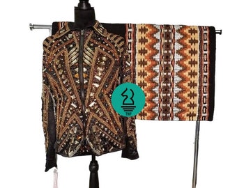 Women Western Show Jacket With Matching Blanket