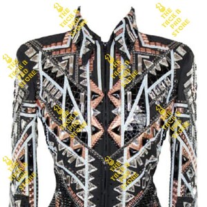 Western Show jacket with Copper Embellishments