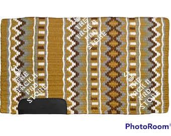 Gold Grey Silver Show Blanket Newzealand Wool Custom Request Pleasure Pad