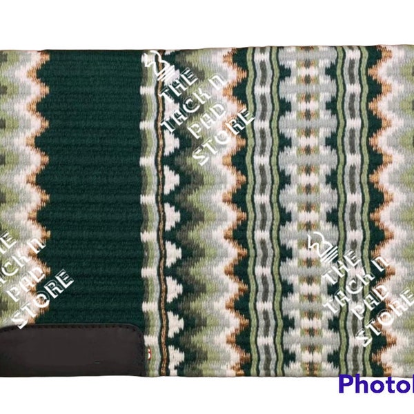Forest Green Pistachio Golden Metallic Show Blanket Newzealand Wool Custom Request Pleasure Pad