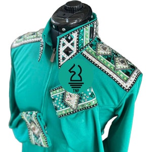 Women Western Show Shirt With Matching Blanket