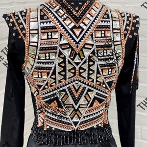 Western show boléro with show shirt - France