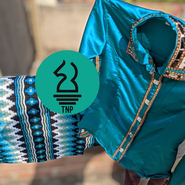 Women Western Show Shirt With Matching Blanket