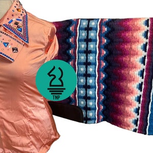 Western Show Shirt with Matching Blanket