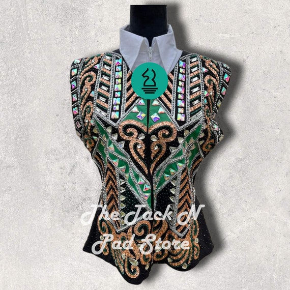 Gilet De Spectacle Western Pour Femme – Rodeo Queen Showmanship, Rose, Sur-mesure