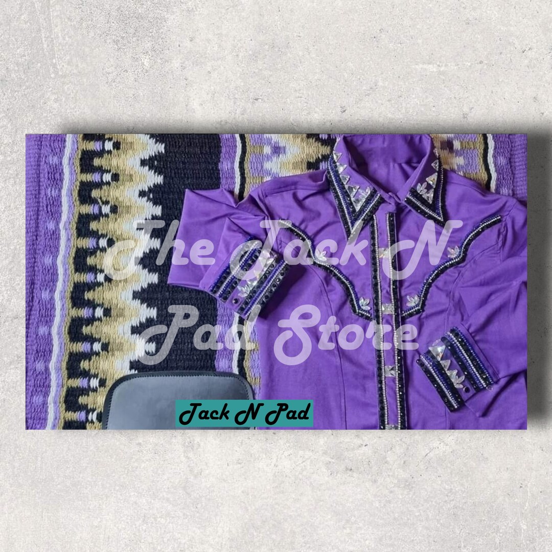 Women Premium Western Show Shirt With Matching Blanket optional - Etsy