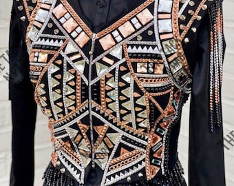 Westerse dames bolero showmanship met shirt