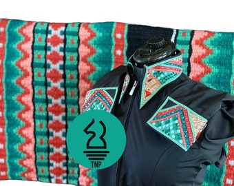 Western showshirt dames op zwarte basis met bijpassende deken