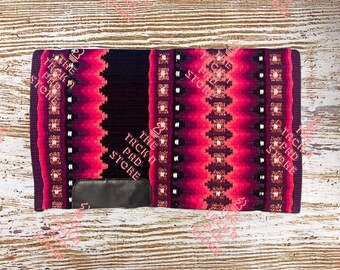 Burgundy Red Copper Metallic Ombre Show Blanket Newzealand Wool Custom Request Pleasure Show Pad
