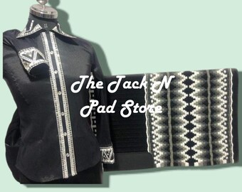 Western showshirt dames met bijpassende deken