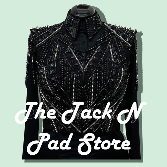 Western Showmanship Bolero on Black Appliques With Matching Show Shirt