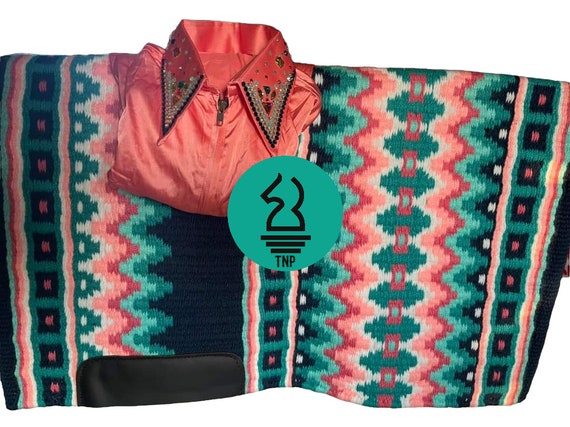 Western Bling Show Shirt with Matching Blanket