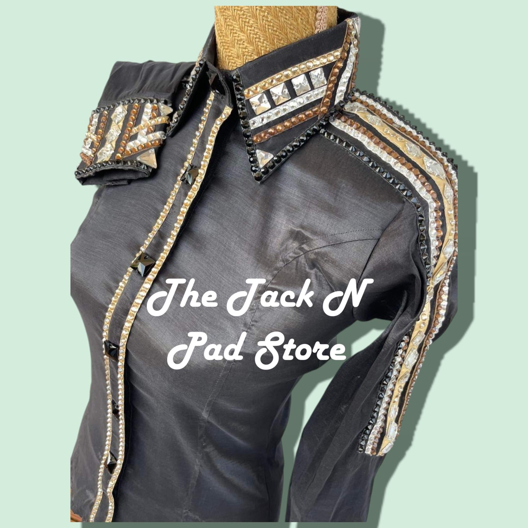 T-shirt Western Unicorn Show Girl - Manches Filet Pour équitation - Taffetas - Showmanship