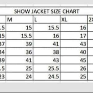 Western showmanship bolero op zwarte appliqués met bijpassend showshirt afbeelding 3