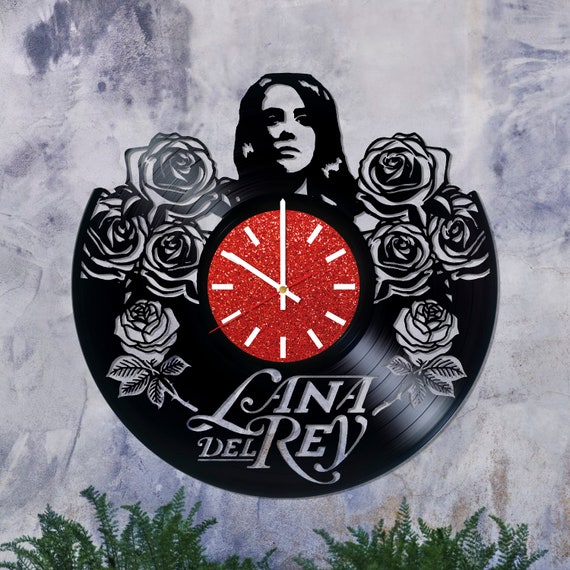 Lana Del Rey Vinyl Record Clock, Made From Real Vintage Record 12, Pop  Music Art, Handmade Home Wall Décor, Lana Del Ray Fan Gift 