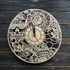 Made from real vinyl record, Wall clock 12&quot;, Custom order