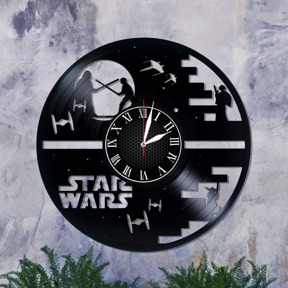 Star Wars Clock, Star Wars Wall Decor, Star Wars Print, Vinyl Records Wall  Clock, Wall Decor, Gift Idea, Star Wars Home Decor, Housewarming 