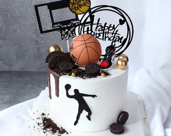 NBA Basketball Cake Topper Plugin Decoration Set