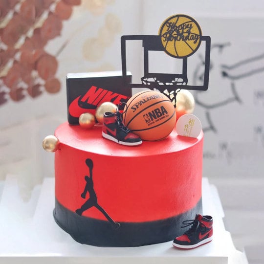 NBA Basketball & Shoes Box Cake Topper Plugin Decoration Set - Etsy