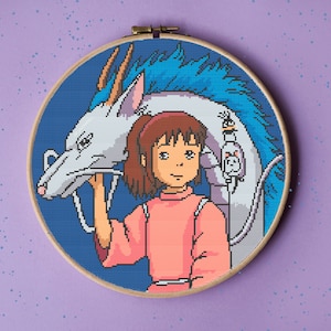 Spirited Away Cross Stitch Pattern. PDF Pattern.