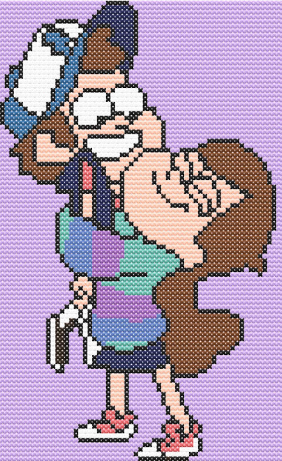 Dipper and Mabel. Gravity Falls Cross Stitch Pattern. PDF Pattern - Etsy