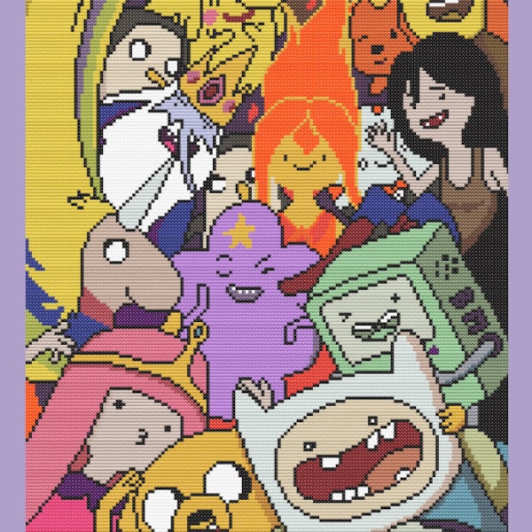 Adventure Time Cross Stitch Pattern. PDF Pattern