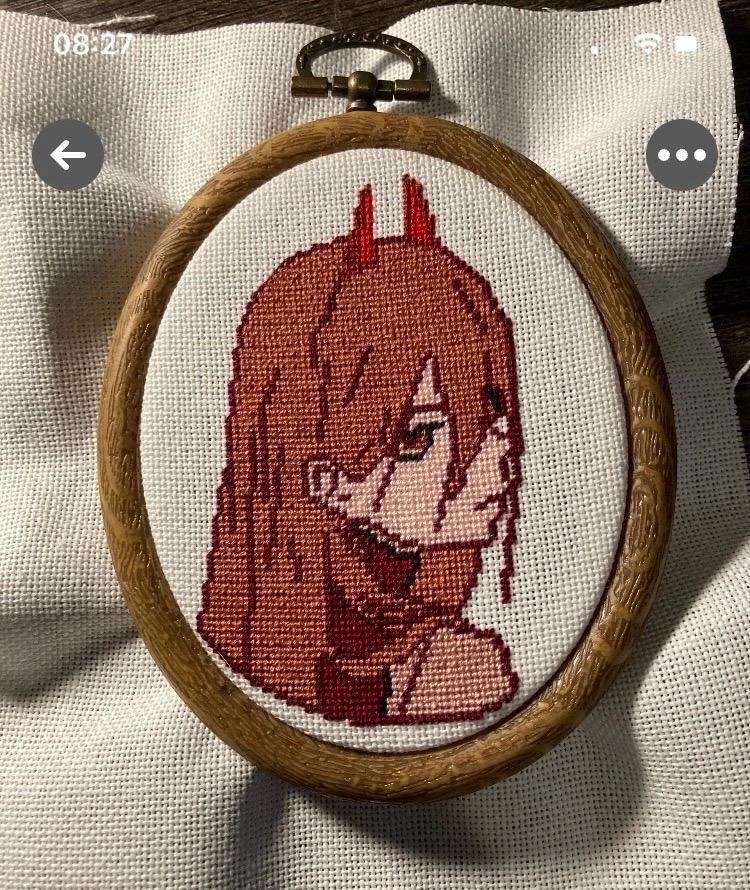 Chainsaw Man. Demon Power. Cross Stitch Pattern. PDF Pattern - Etsy