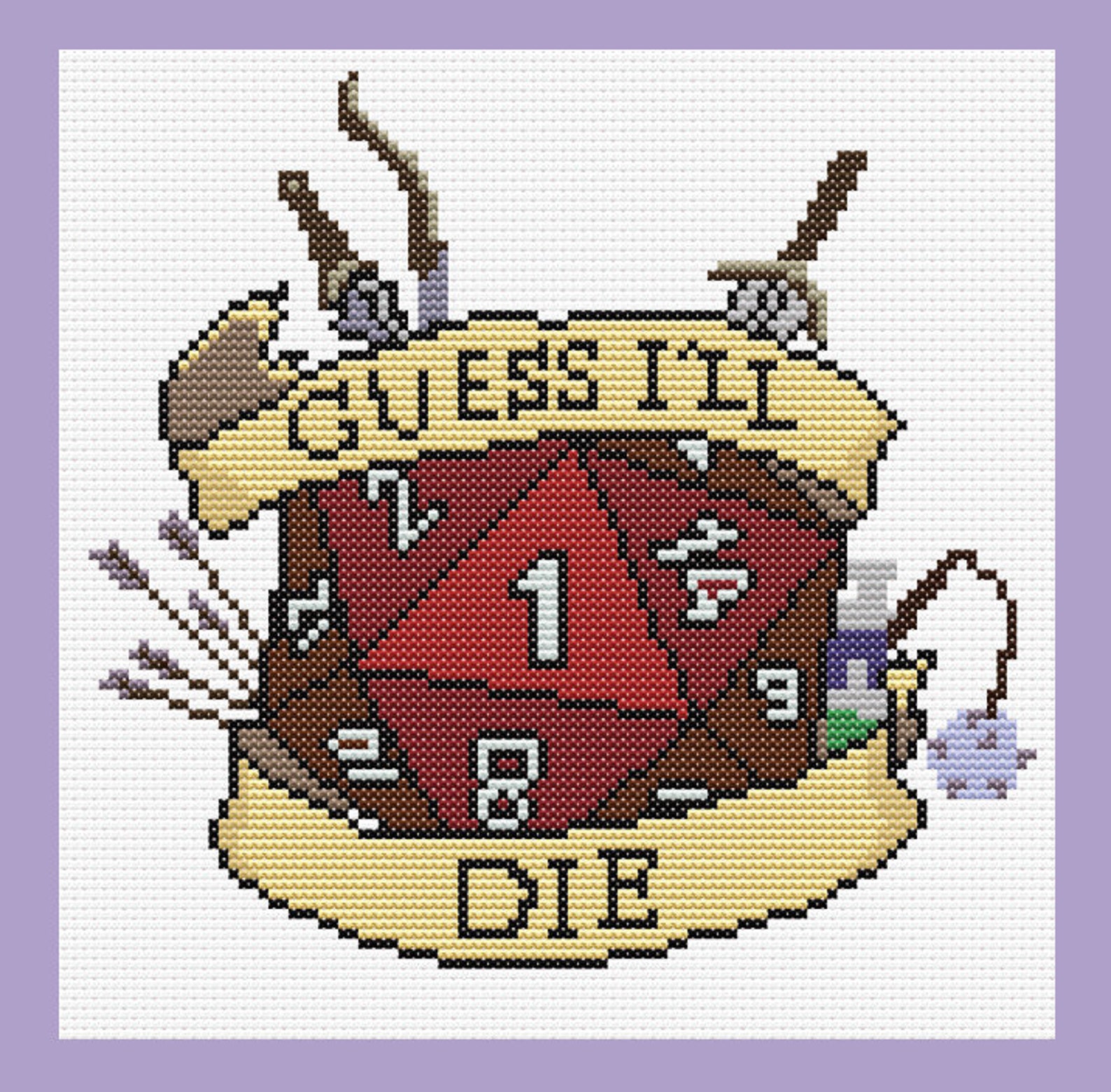 Dungeons and Dragons Cross Stitch Pattern. PDF Pattern - Etsy