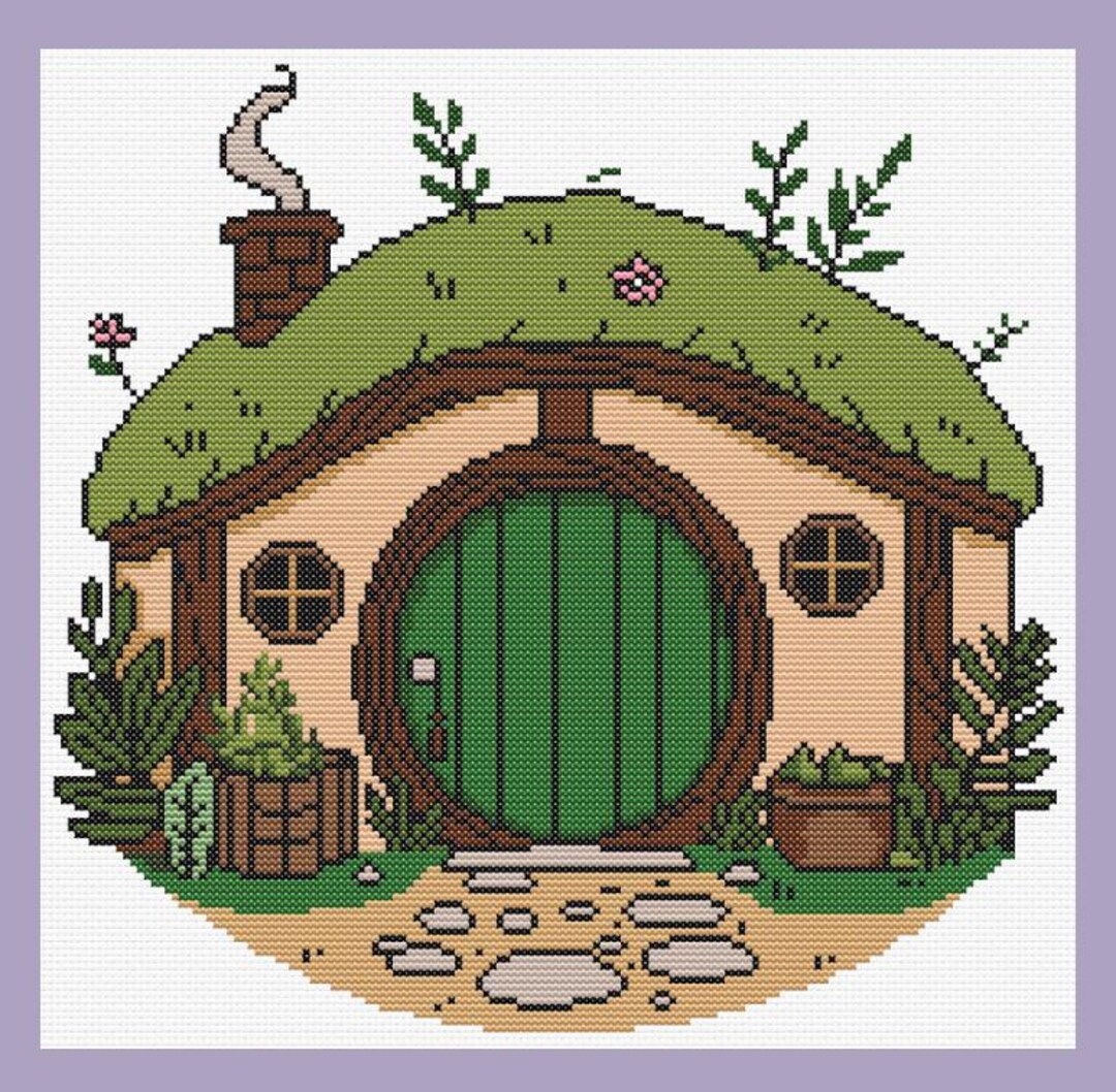 Hobbit House Cross Stitch Pattern. PDF Pattern - Etsy