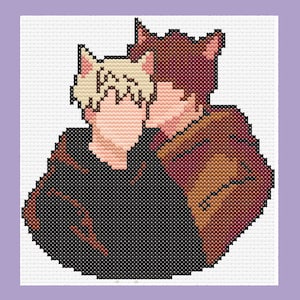The Foxhole Court. All for the Game.  Andrew Minyard/Neil Josten Cross Stitch Pattern. PDF Pattern
