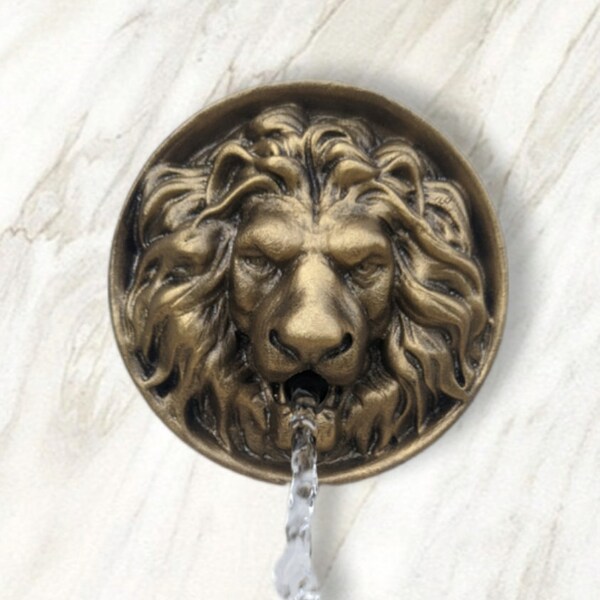 Lion Head wall water spout outdoor Rosette spitter Water fountain emitter Pool water feature