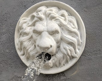 Lion Head wall water spout outdoor Rosette spitter Water fountain emitter Pool water feature