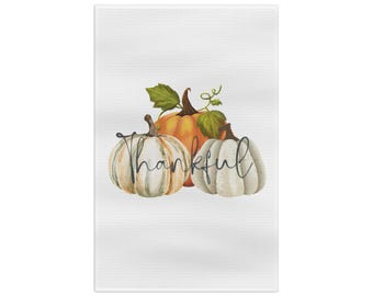 Dankbare pompoenen herfst zachte theedoek
