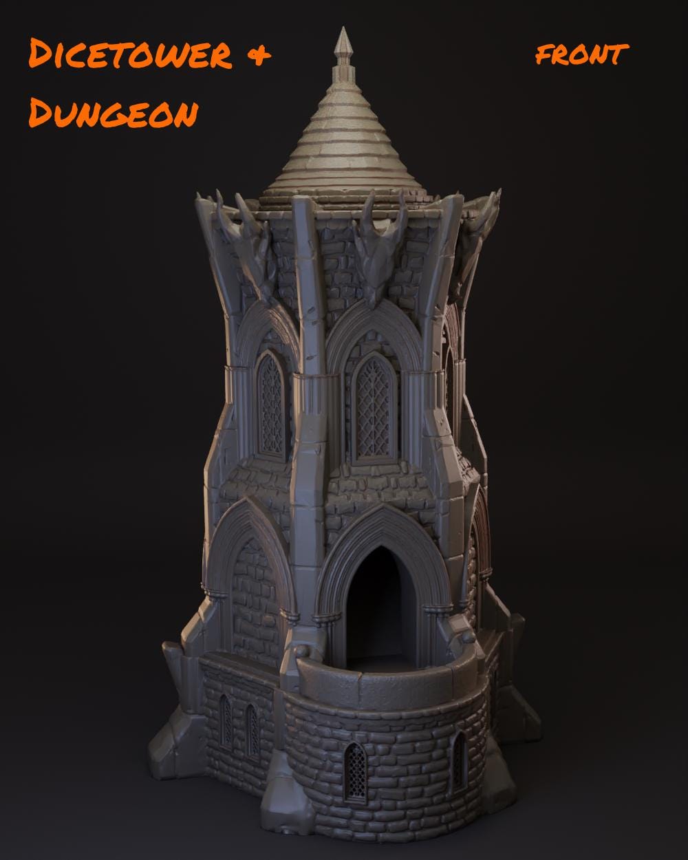 Elven Tower 3D Printed Dice Tower | Terrain Piece for Dungeons and ...