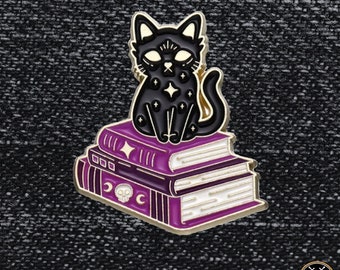 Wizard | Witch Cat Familiar Enamel Pin Badge | Dungeons and Dragons | DnD Dungeon Master Gift