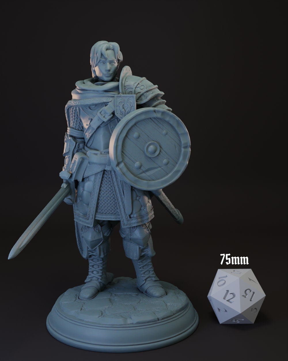 Human Fighter | Paladin -arion- Tabletop Miniature for Dungeons and ...