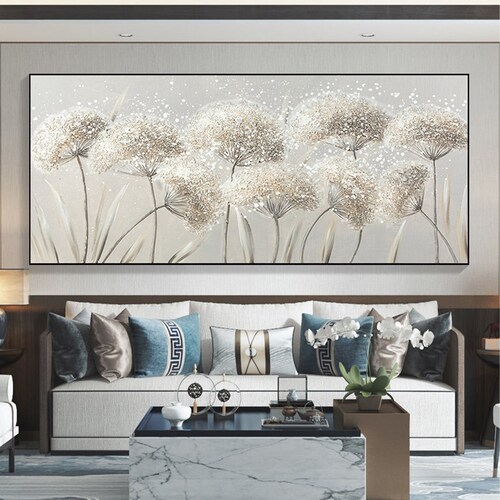 Abstract Blossom Floral Oil Painting on Canvas Large Original Etsy