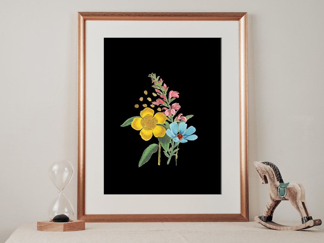 Printable Flower Wall Art,flower Watercolor Printable, Artwork, Digital