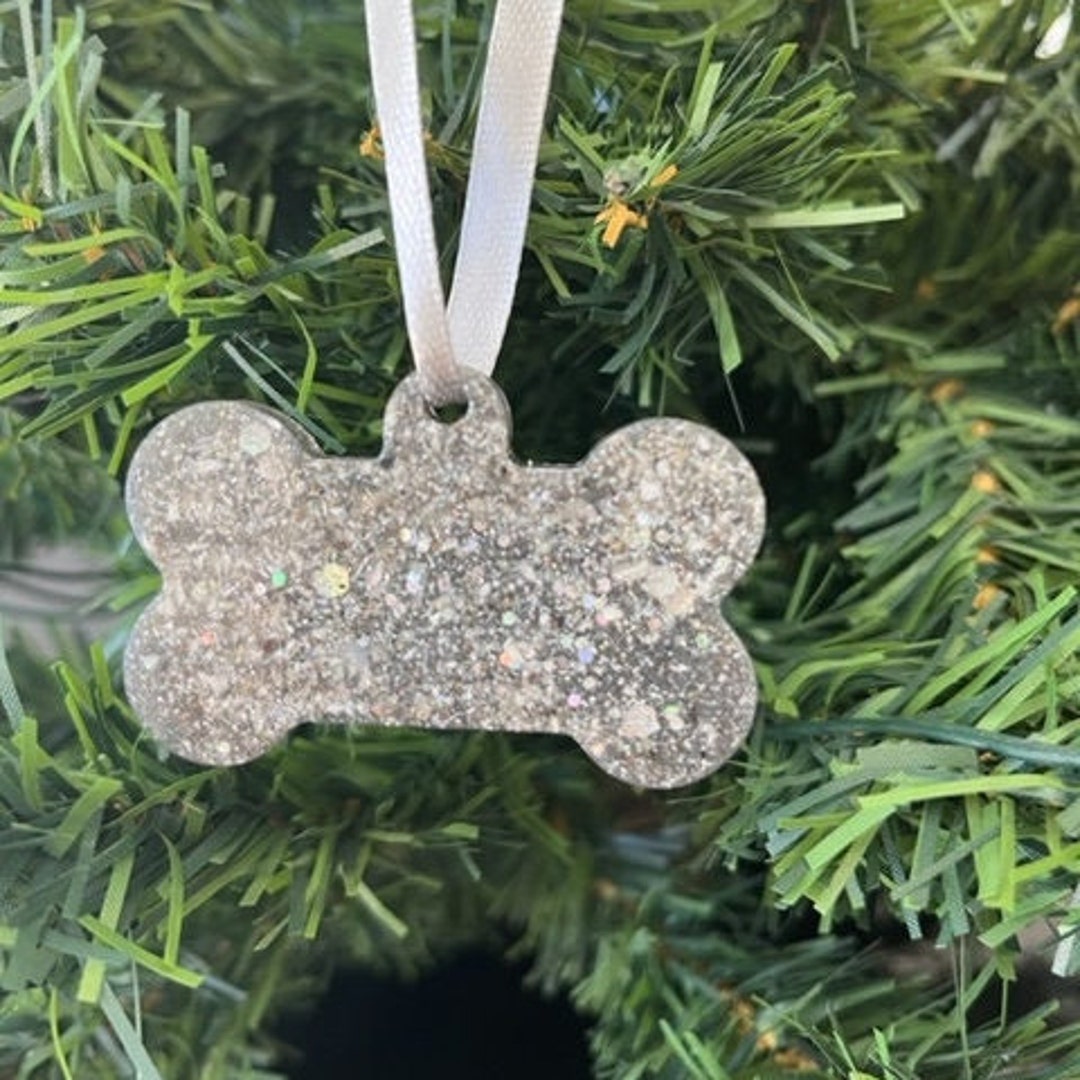 Memorial Christmas Tree Dog Bone Decoration Keepsake of Ashes Etsy UK