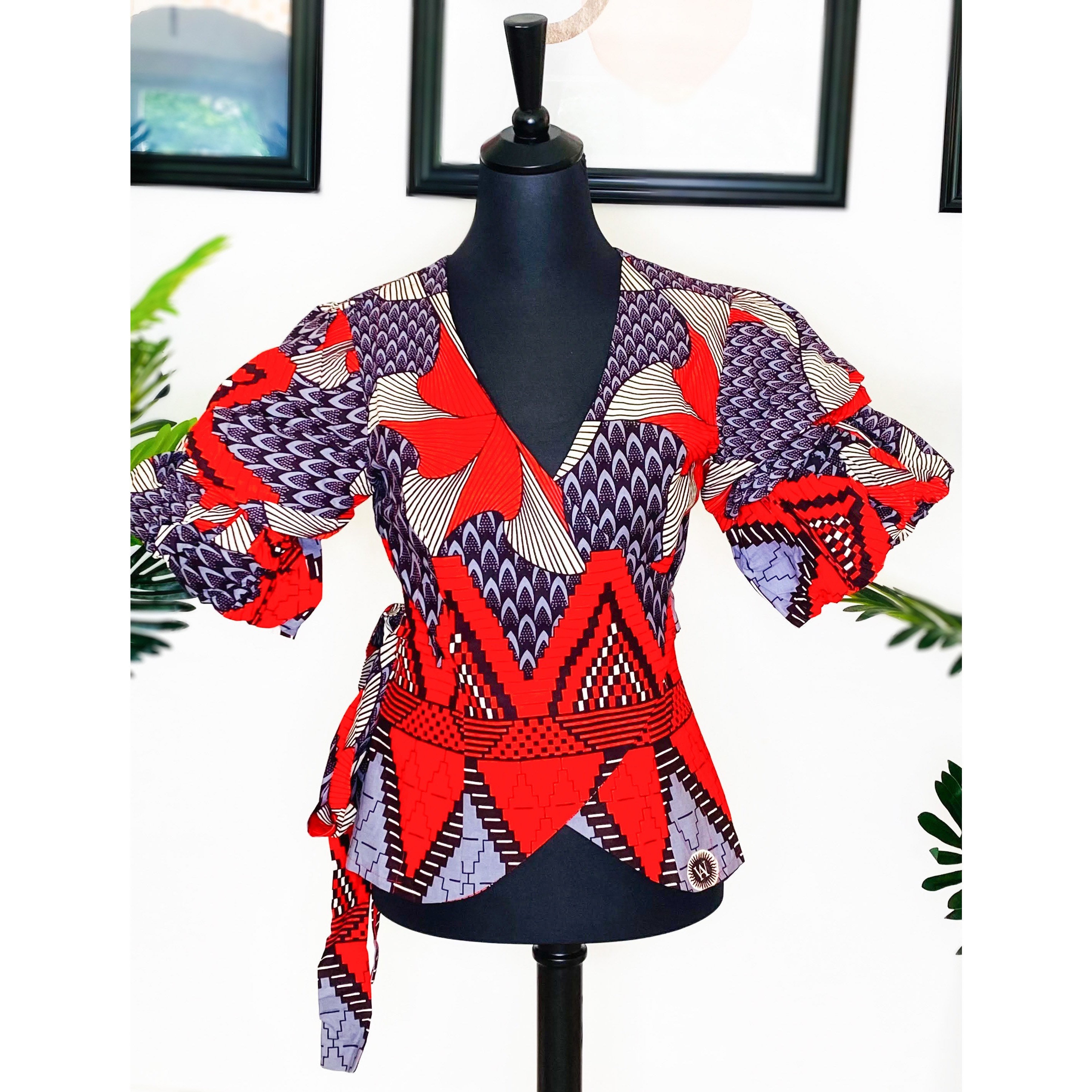 Blouse en pagne sale
