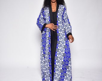 kimono en wax/ kimono africain/ kimono ankara/ par-dessus en wax