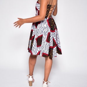 Robe en wax/ robe africaine/ robe ankara/ robe ethnique image 4