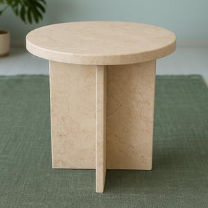 Marble Side Table - Stone Side Table - %100 natural stone