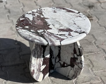 Calacatta Viola marmor soffbord - marmor sidobord - 100 % natursten