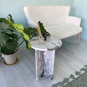 Side Table Marble natural stone