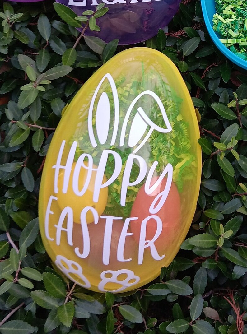 Custom Large Easter Egg, Fillable Easter Egg, Basket Stuffers, Easter