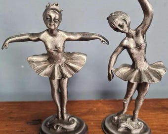 Vintage tennballerinor figurer